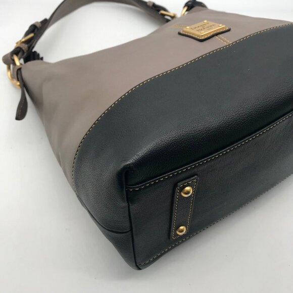 Dooney & Bourke Sophie Two-Toned Pebbled Grain Leather Hobo Bag - Picture 5 of 12